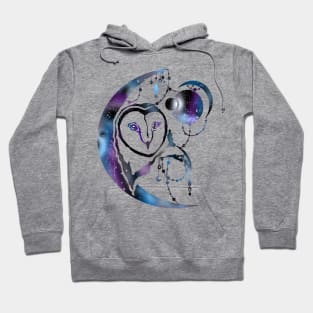 Owl made of the night sky Hoodie